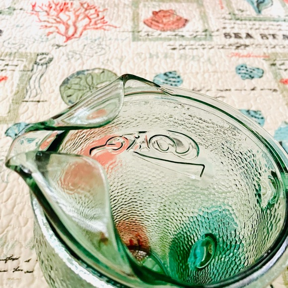 Vintage Coca-Cola Pebble Glass Pitcher - Picture 3 of 9